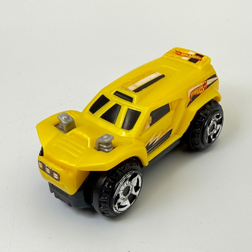 Hot Wheels Yellow Land Crusher Off-Road Rally Truck Toy Car